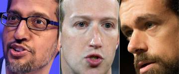 Los jefes de Facebook, Google y Twitter tendrán que dar explicaciones en el Senado de EEUU